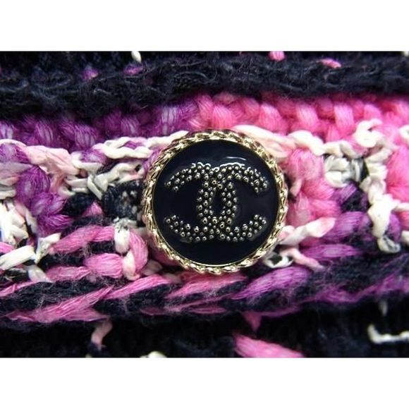 Chanel 21P P70494 Coco Mark Tweed Setup Cardigan Skirt 38 Clothing - Picture 6 of 10